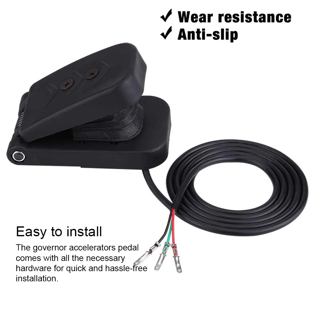 

Electric Tricycle Throttle Gas Pedal Speed Control Accelerators Brake Foot Universal Black Plastic Boat Parts Accessory