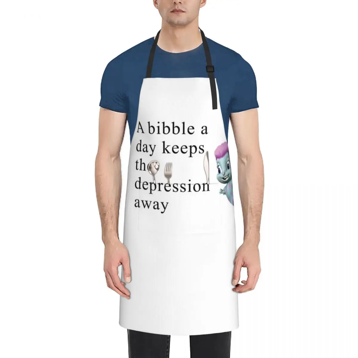 

Bibble Meme Apron Kitchen Man Costume Waiter New year's Things For Home And Kitchen Apron