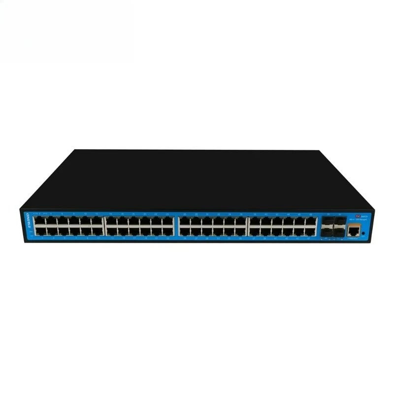 Most Popular L2 Managed 48-Port Multi-Gigabit PoE+ Switch 30W 4x10G SFP+ with QoS 598 Gbps Capacity and Dynamic Routing