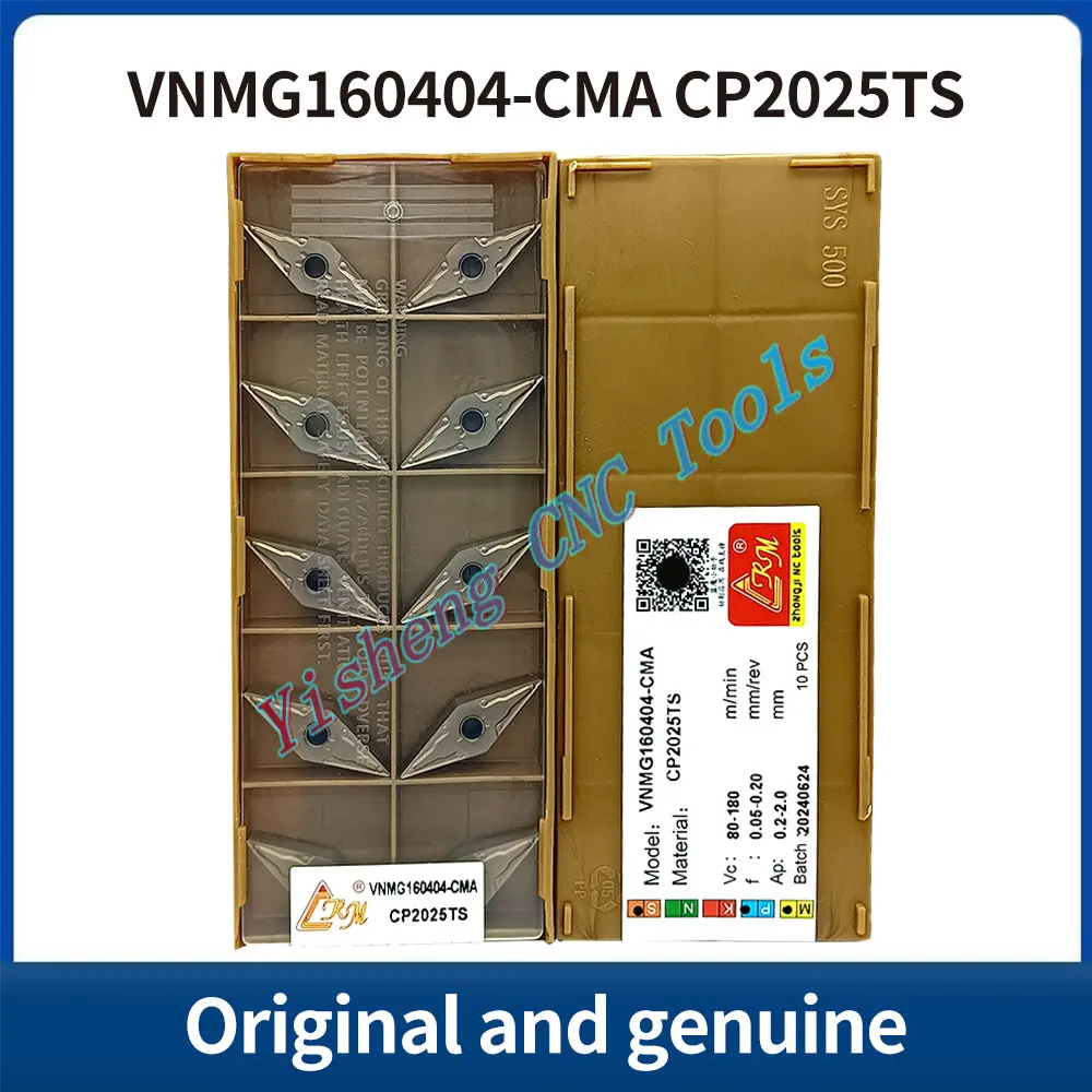 

CRM VNMG160404-CMA VNMG160408-CMA VNMG160404-MR VNMG160408-MR CP2025TS CC1135G2 Diamond-shaped CNC turning blades