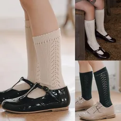 New Cute Kids Knee High Socks Baby Boys Girls Cotton Mesh Breathable Soft Socks Newborn Infant Long Socks Suit For 1-8 Years