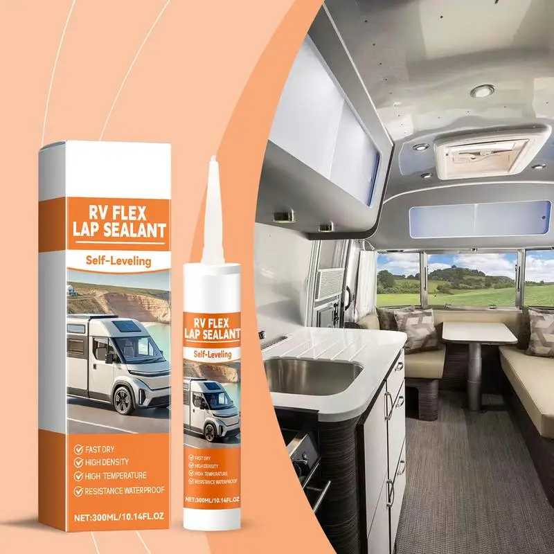 RV Roof Sealant RV Caulking Sealant Caulking Agent RV Maintenance Sealant RV Repair Lap Sealer For Body Fast Curing