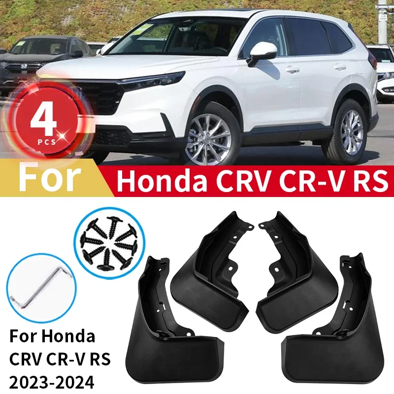 

Mudguards For Honda CRV CR-V RS Mud Flaps 2023 2024 Splash Guards MudFlaps Front Rear Wheels Fender Car Accessories