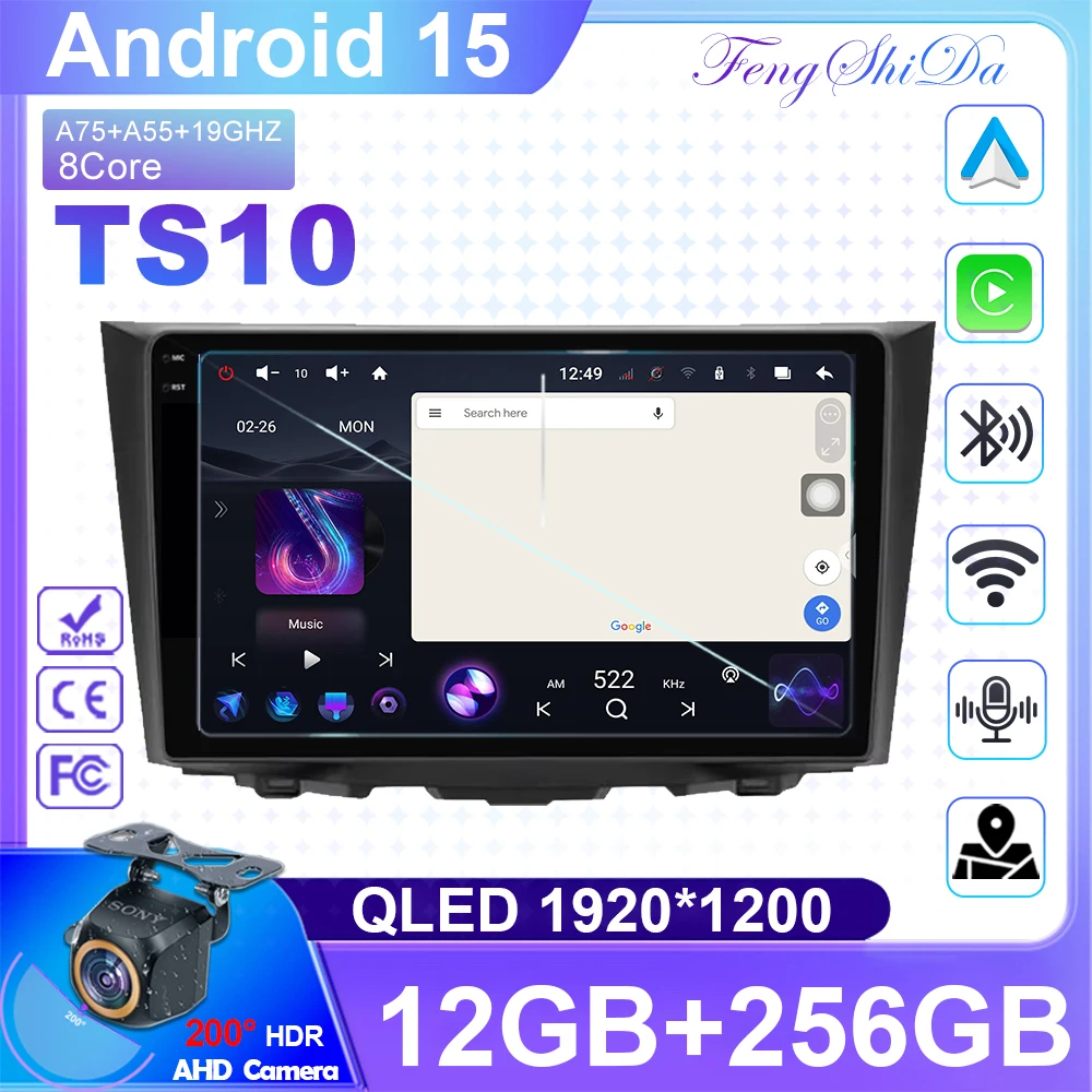 

Android 15 For Suzuki Kizashi 2009 - 2015 Car Radio Multimedia Video Player QLED Navigation stereo GPS 5G wifi BT No 2din DVD BT