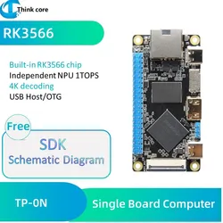 Rockchip RK3566 Single Board Computer 4GB Open Source Ram Arm SBC Computer Motherboard For Artificial Intelligence Raspberry Pi