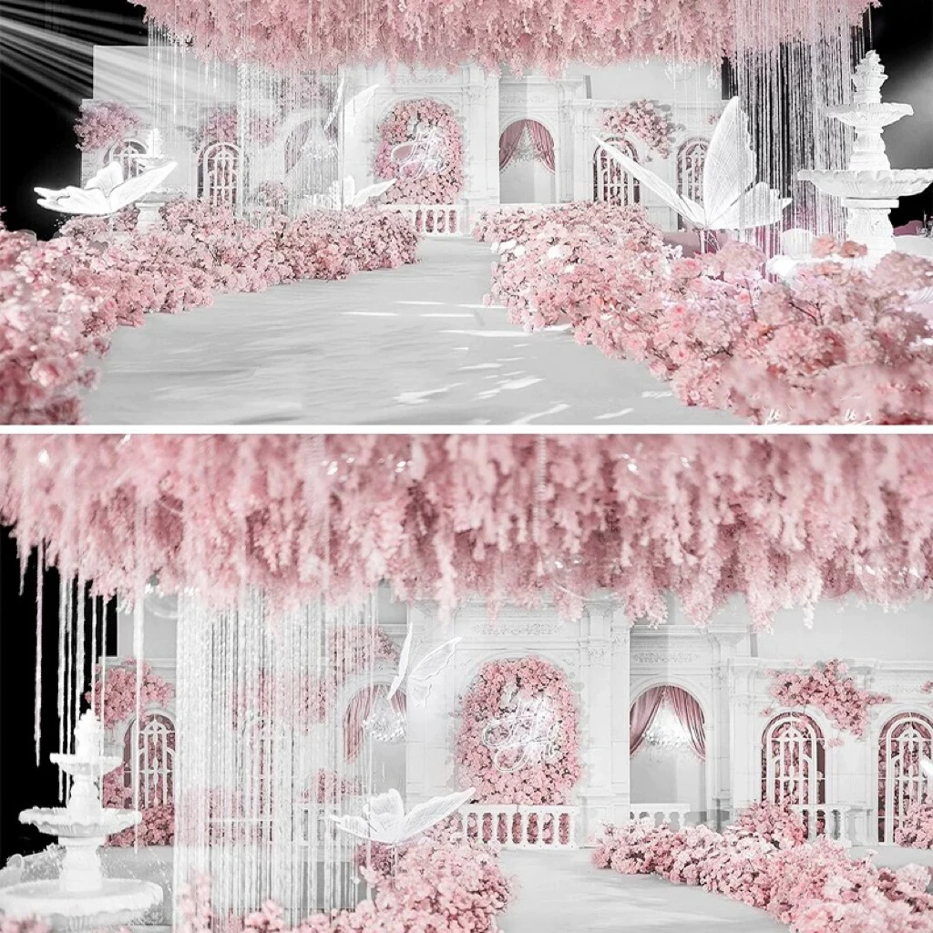 

3pcs Large Luminous Butterfly Wedding Decoration Stage Event Party Scene Layout Road Guide Center Piece Background Layout Props