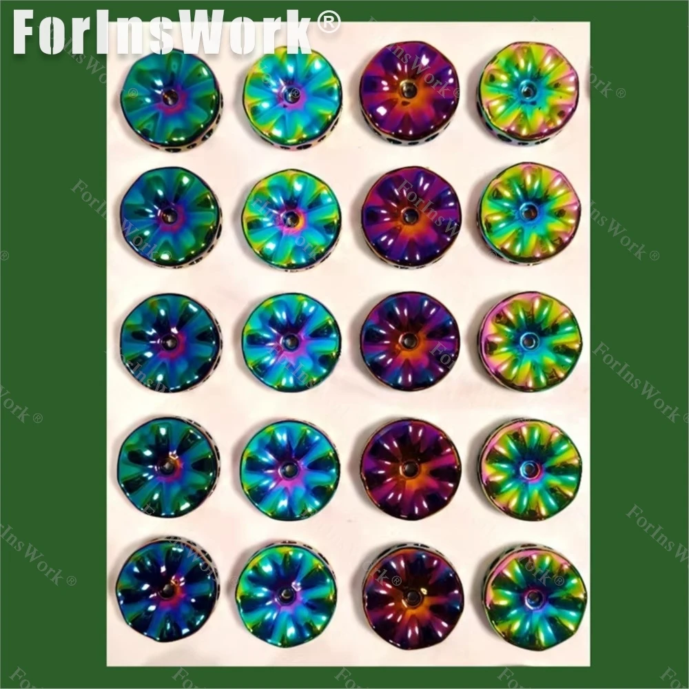 Fidget Spinner en acier inoxydable, couleur verte, fleur éternelle, jouets antistres, gyroscope, méthode multi-jeu