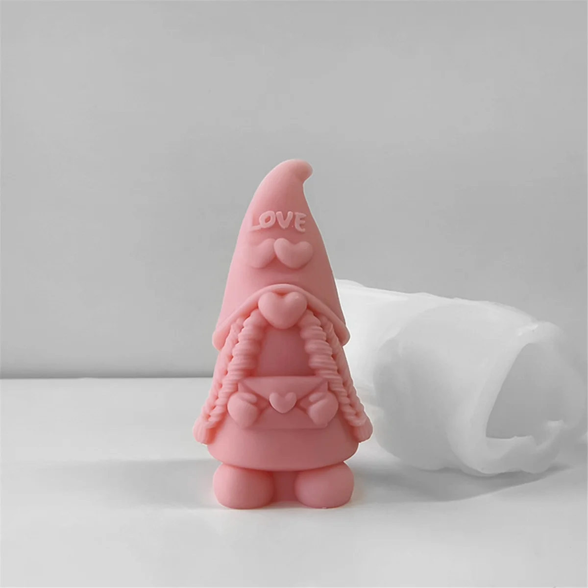 Valentine's Day Series Dwarf 3D Silicone Mold DIY Candle Plaster Ornament Mould Love Gnomes Handmade Soap Making