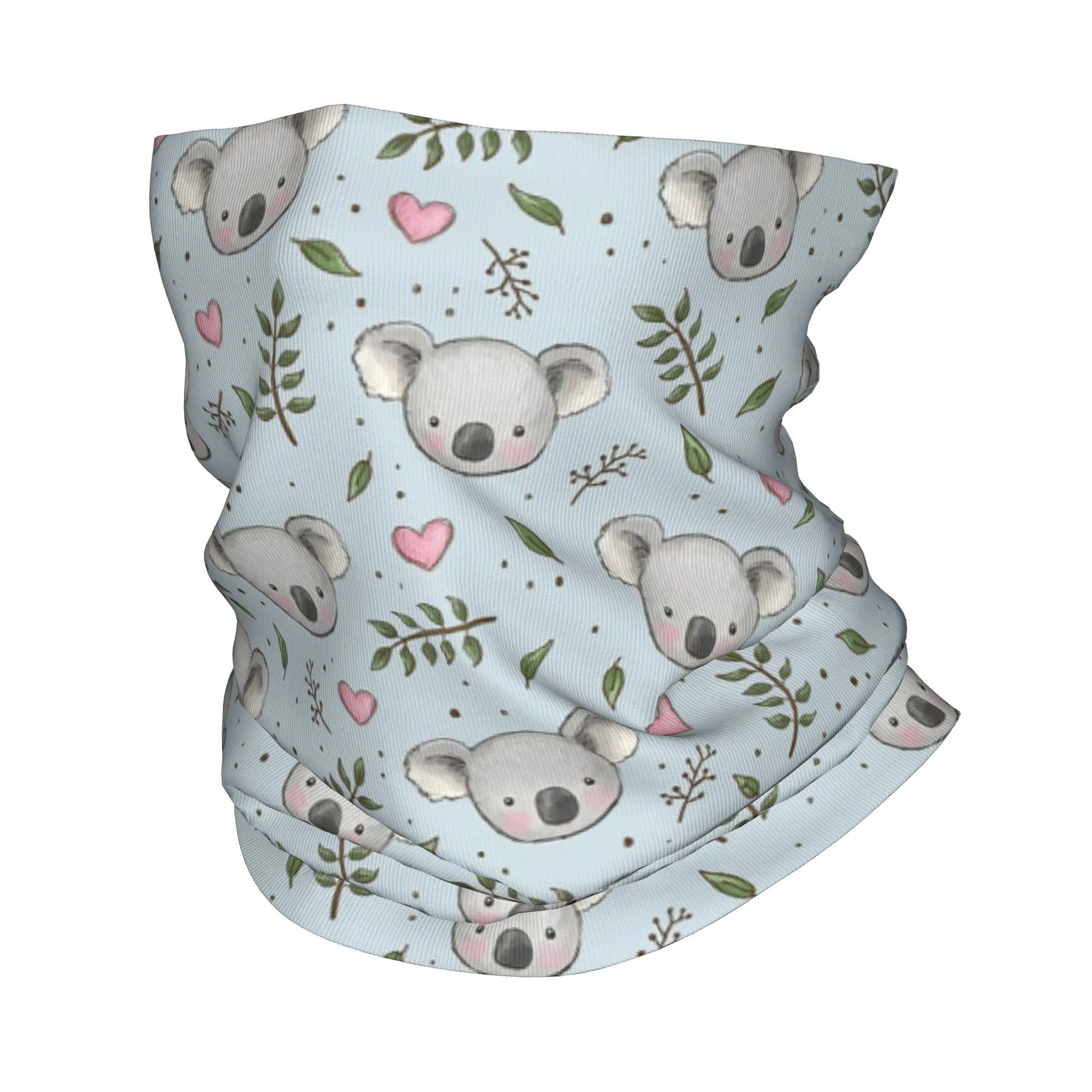 

Cute Koala Pattern Bandana Neck Gaiter Printed Mask Scarf Multi-use Face Mask Hiking Fishing Unisex Adult
