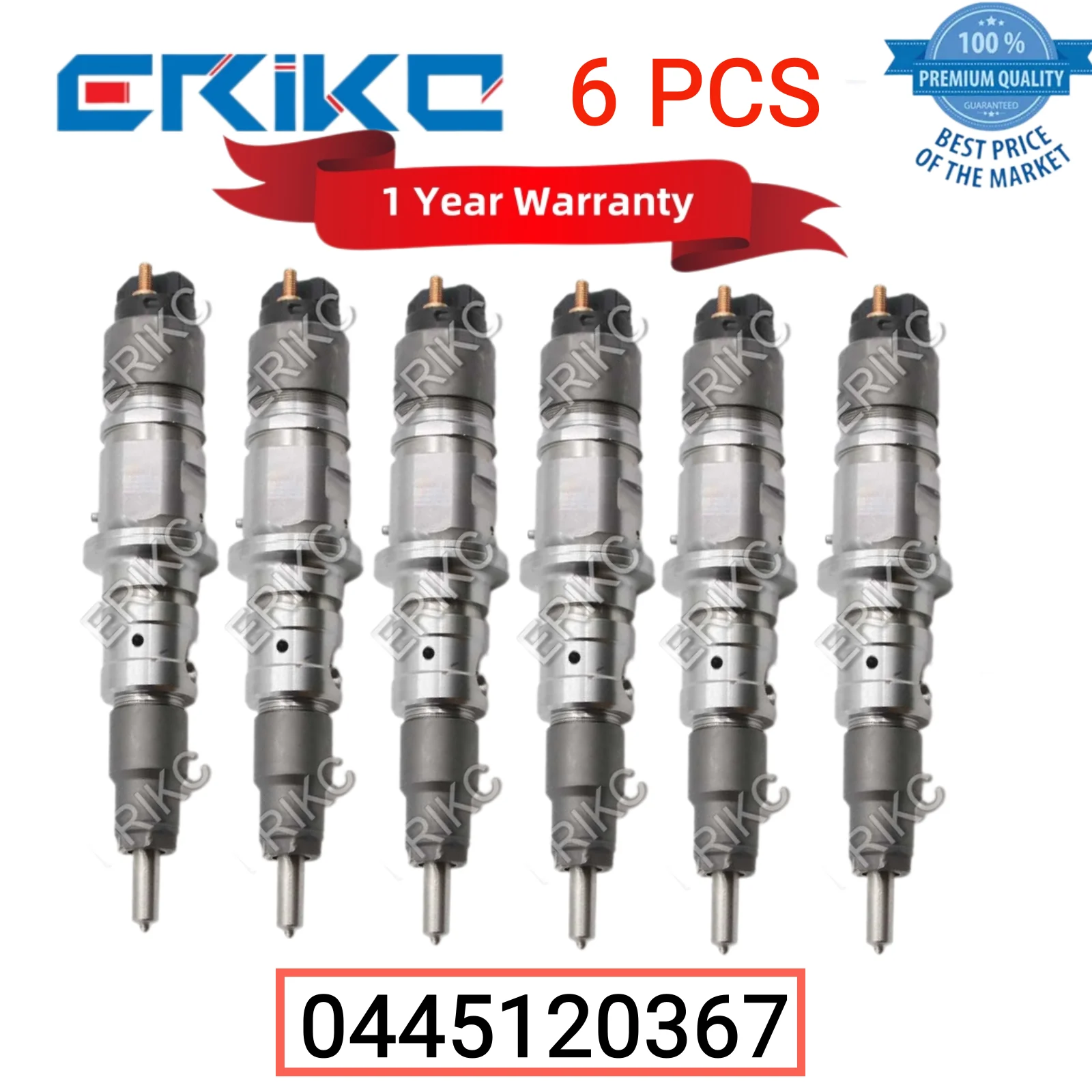 

6 PCS 0445120367 Fuel Auto Engine Injector 0 445 120 367 Electric oil Injector 0445 120 367 fit for Shanghai Fiat Hongyan