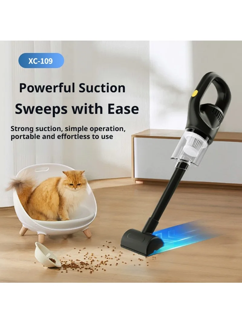 

Wireless Charging Handheld Vacuum Cleaner, Portable Strong Suction for Home & Car
