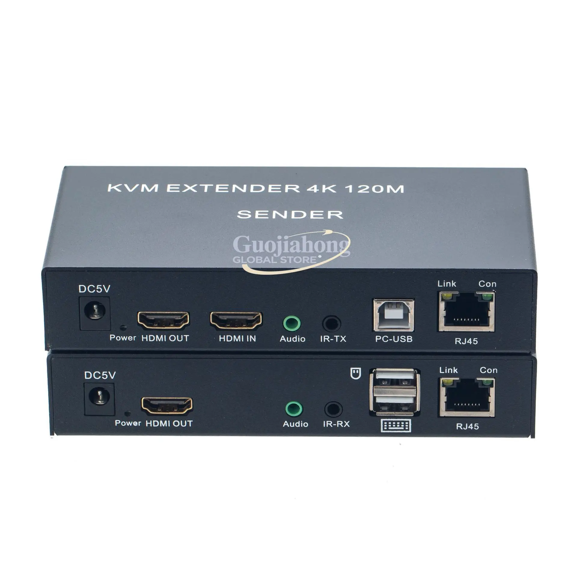 

Factory Cross Border 4K 120M KVM Extender Network Cable RJ45 to USB Extender IR Audio