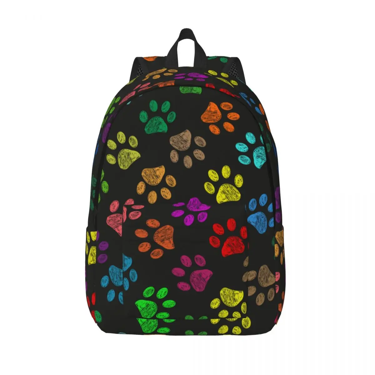 

Красочный рюкзак с принтом лапы для мальчиков и девочек, детский школьный рюкзак для книг, холщовый рюкзак для собак и кошек, сумка для дошкольников, детского сада