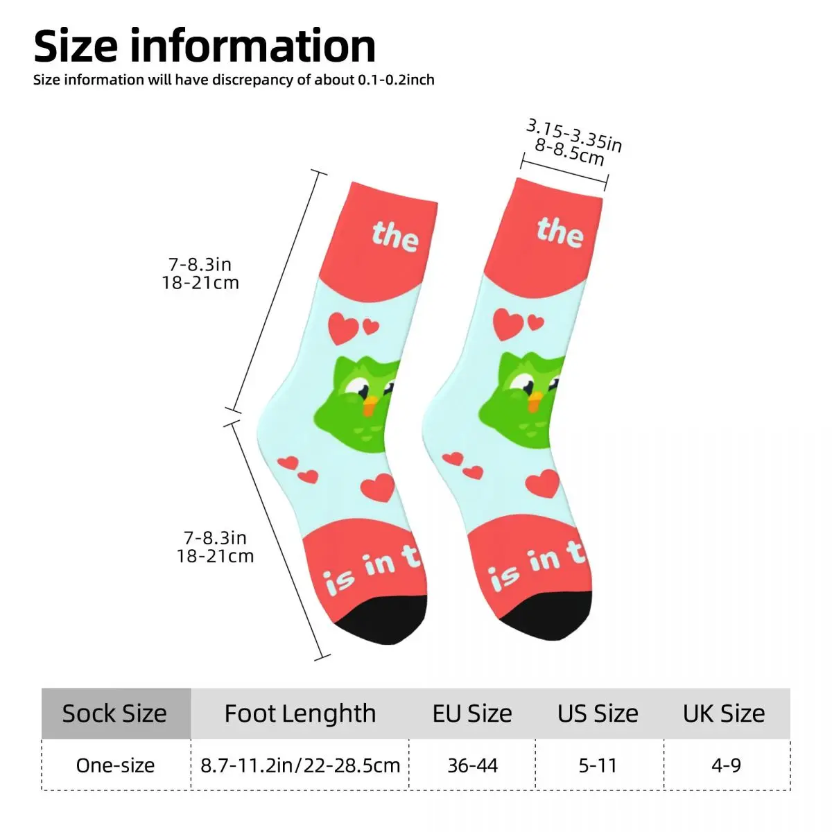 The Love Men Women Socks Outdoor Novelty Spring Summer Autumn Winter Stockings Gift