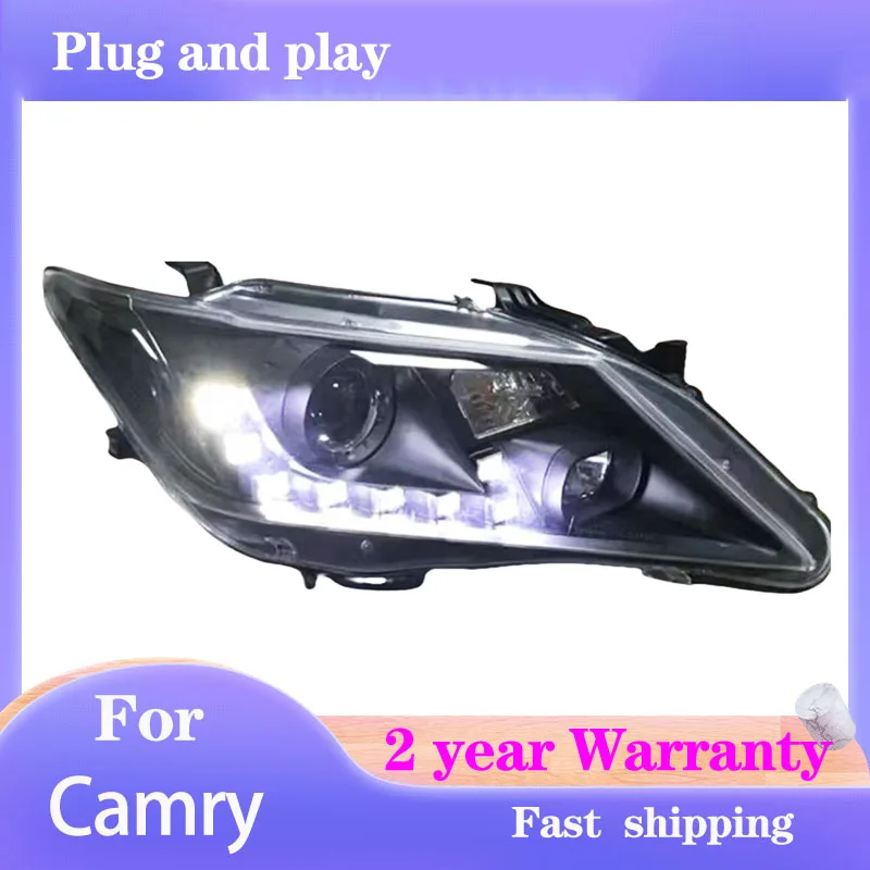 

Car Styling for Toyota Camry Headlight 2012-2014 Camry Head Light DRL Turn Signal Low High Beam Projector Lens