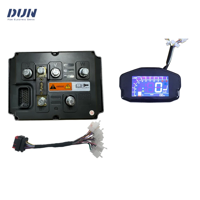 EM350S Boost 600A Peak 1300A 10KW-12KW Programmable VOTOL Controller with DKD Display for In-Wheel Mid-Drive Motor