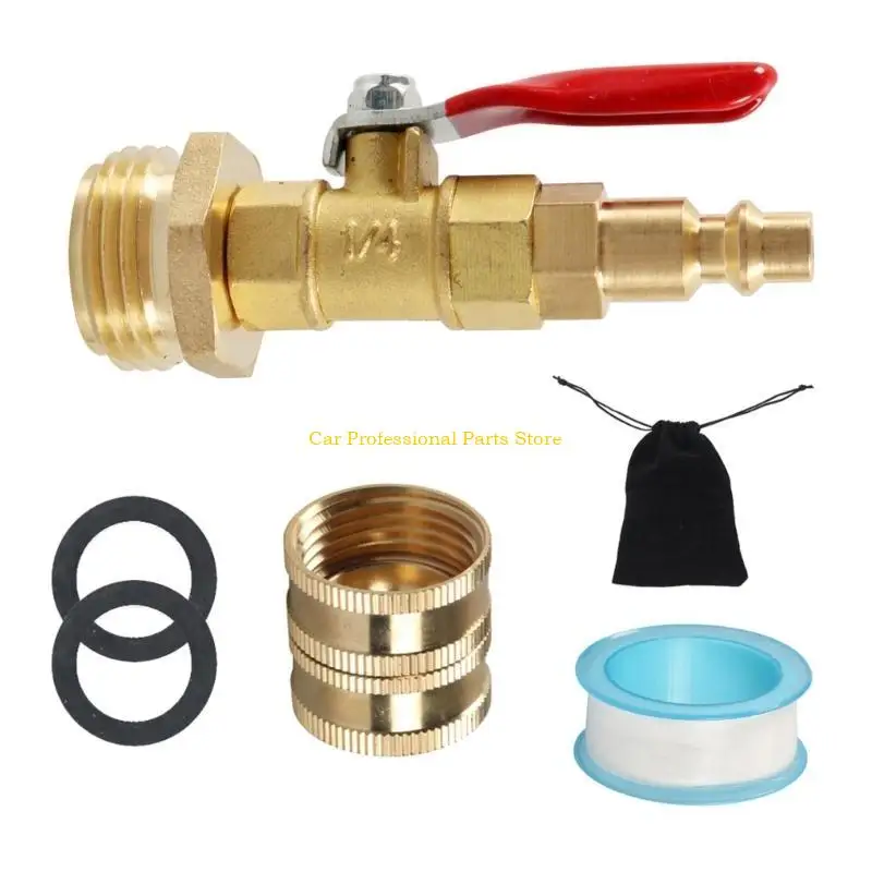 R53D Adapter Adapter Adapter Winterizing с 1/4 Quick Plugce Plugice Winterize Blowout Plugure