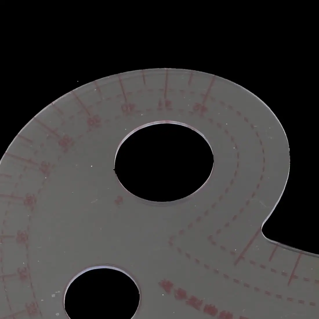 Régua de Curva para Pattern Making, Bloggers Únicos, Francês Claro, Comma Shaped, 42cm