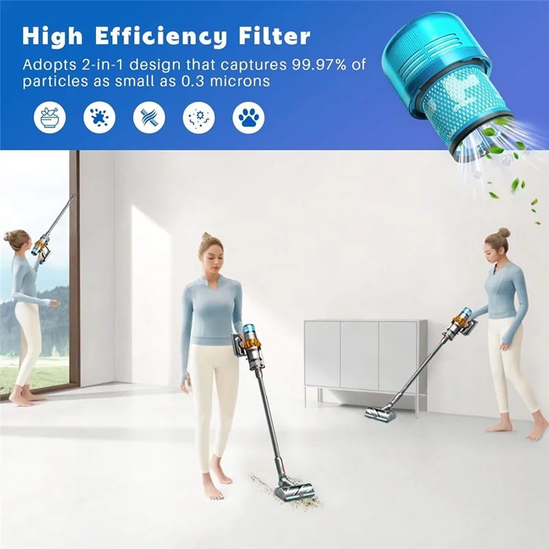 استبدال مرشحات الفراغ A005-V15 لـ Dysonv15 V11 SV14، لـ Dyson-V15 V11 عزم الدوران محرك V11 جزء الحيوان 970013-02