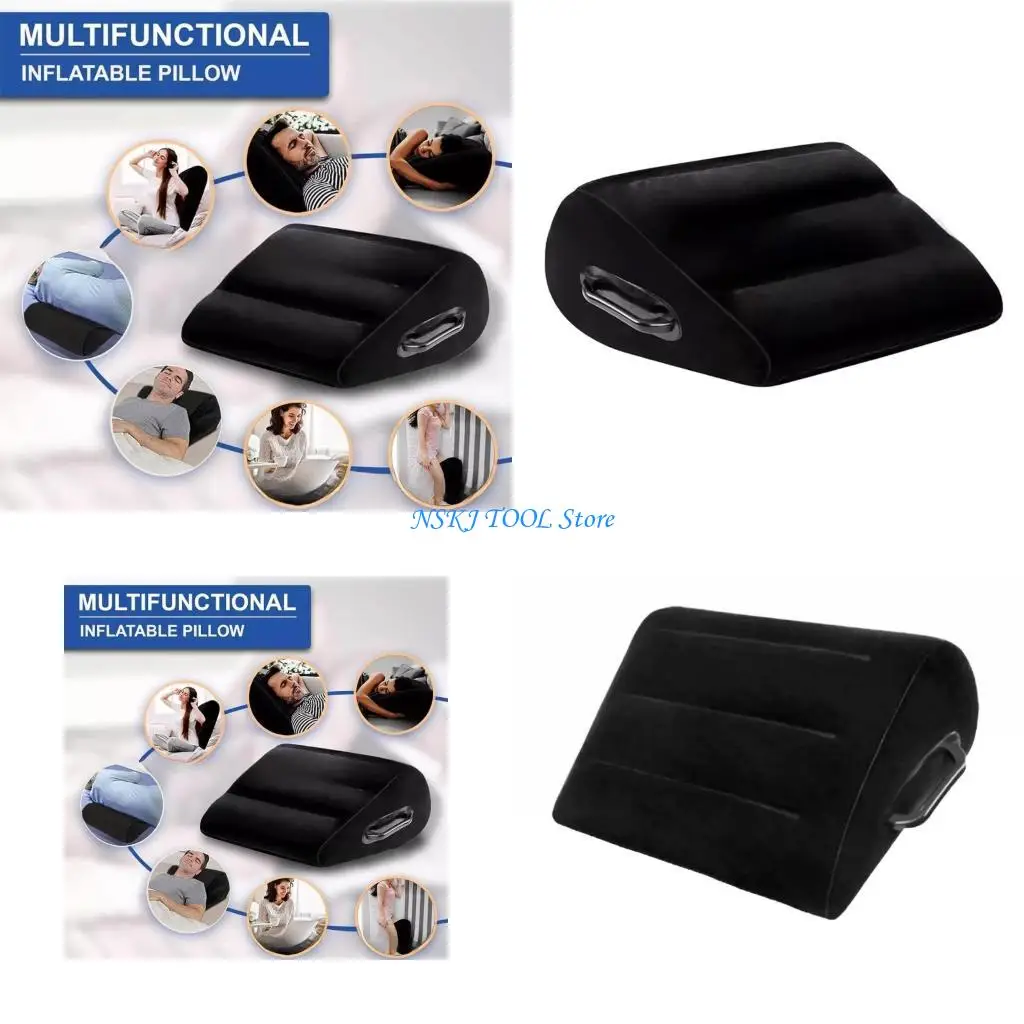 

L8RC Ergonomic Air Pillow For Pains Relief Bed Rest Support Lightweight Foldable Cushions Quick Inflation Design