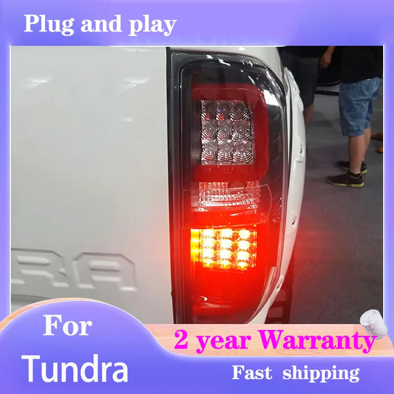 

Car Styling For Toyota Tundra Tail Lights 2014 2015 2016 Tundra Taillights Rear DRL Fog Brake Turn Signal Reversing