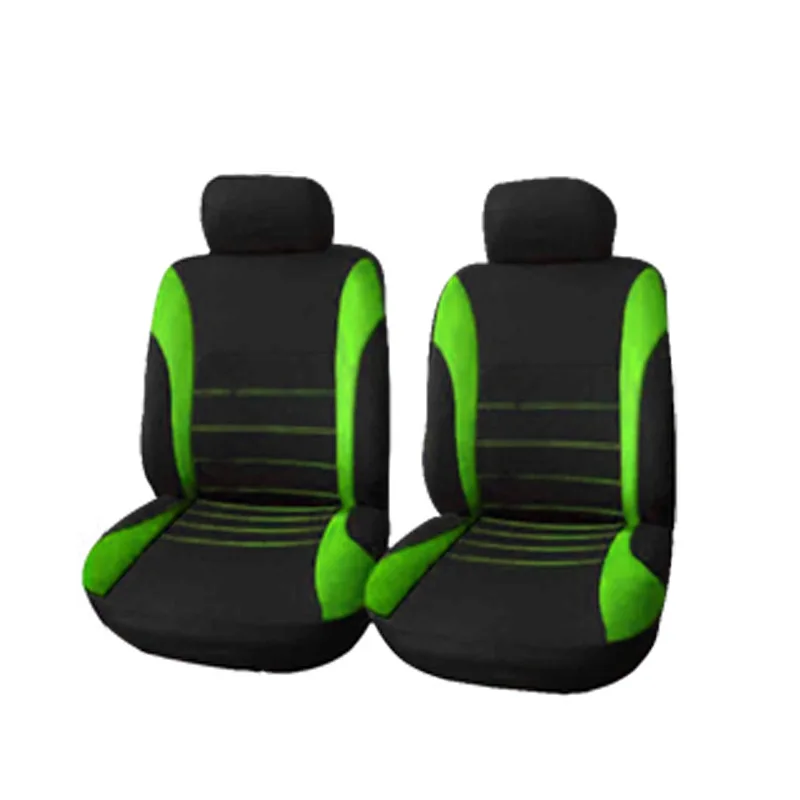 Universal 7 Colors Car New 2 Seats Cover Auto Car Seat Covers Ployester Cushion Full Set Front Rear For Sedans Seat Covers AT MT