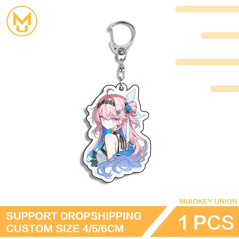 Denia Wuthering Waves Beautiful Girl Combo Set Creative Key Chains Luxury Adorable Sunscreen Unique Suitable For Keepsake Gift