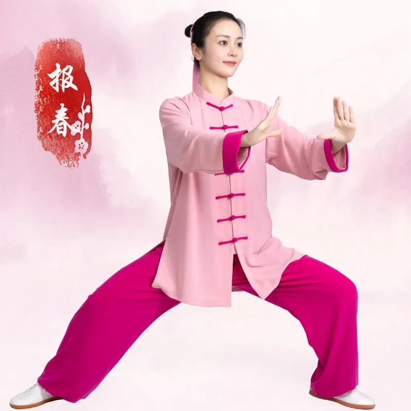 Martial Arts Tai Ji Suit Women's Improved High-End 2026 New Casual Exercise Clothing Spring and Summer Young