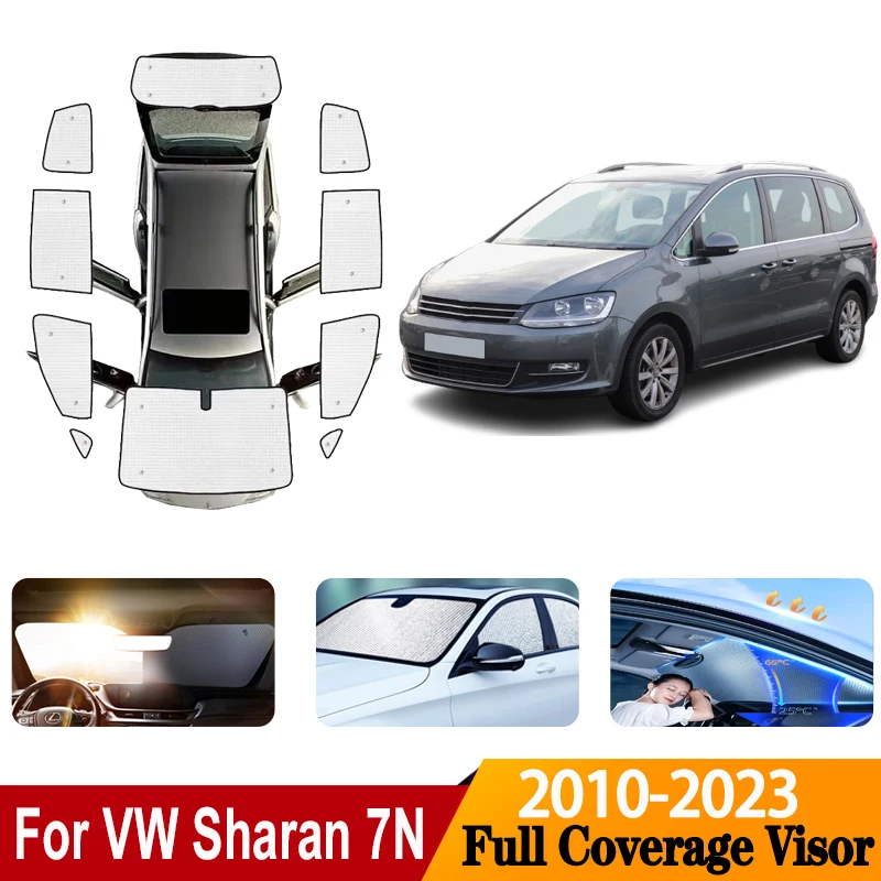 

Car Sun Visors For Volkswagen Sharan 7N 2012 Accessories 2010-2023 VW Side Windows Sun Visors Windshields Covers Car Accessories
