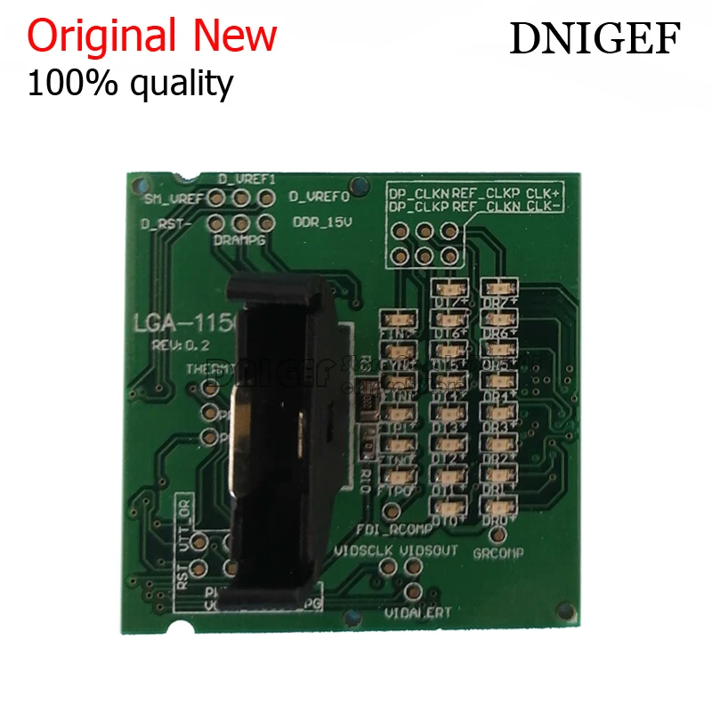 Original New LGA1150 1151 1155 1156 CPU Socket Tester Dummy Load Fake Load with LED Indicator DNIGEF