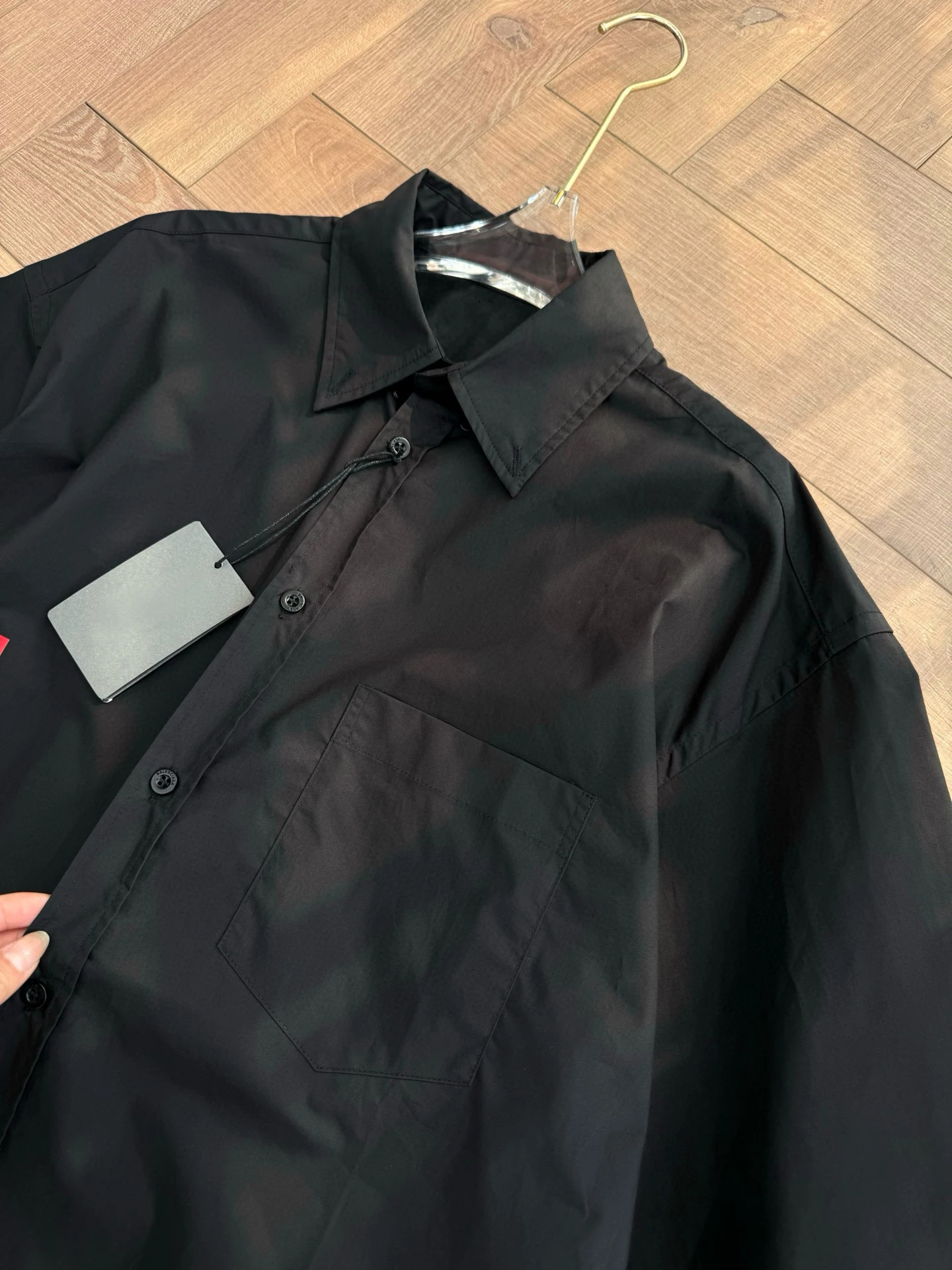 FWRD Black Short Sleeved Shirt Stylish And Versatile Black Shirt Casual Black Short Sleeved Shirt #FWRD0066