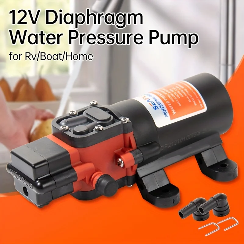 12 فولت السيارات فتيلة مضخة الحجاب الحاجز البحرية 35PSI 5.0GPM لقارب RV دش الحمام نظام نقل المياه لا حاجة بطارية
