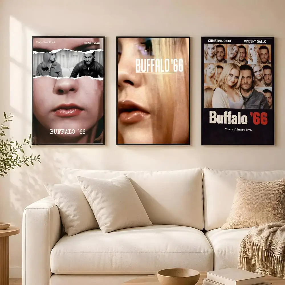 Movie Buffalo '66 Poster poster Self-adhesive wall stickers, suitable for room decoration, high-quality printing.
