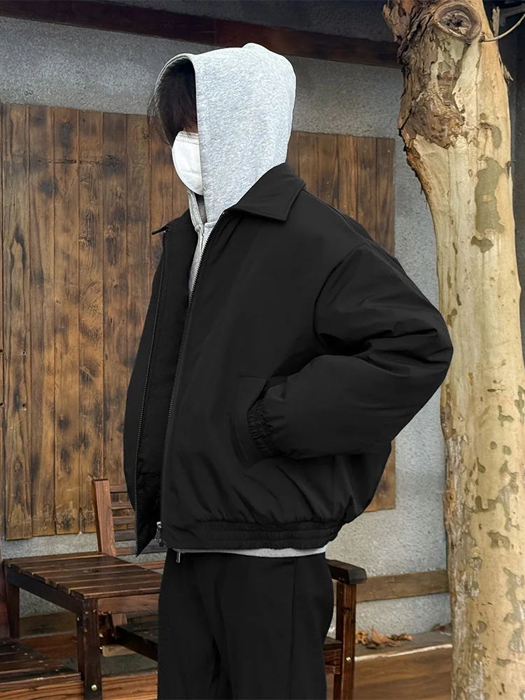 

Мужская зимняя куртка-пилот из хлопка в американском стиле, свободного кроя, с воротником, повседневная, модная