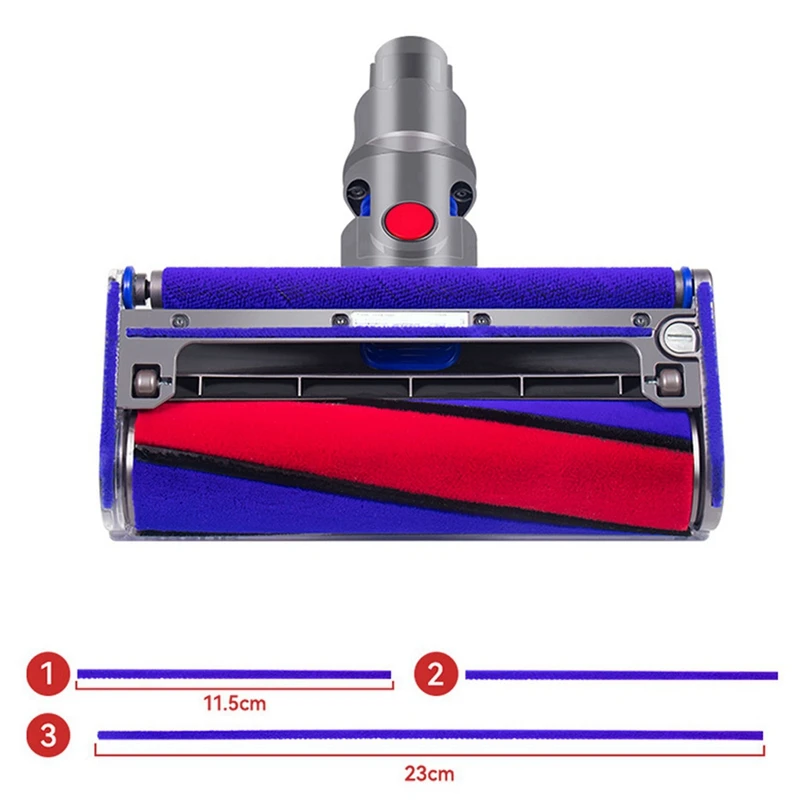 Autocollant de brosse de sol électrique pour aspirateur Dyson, bande en peluche douce, accessoires, V7V8V10V11, 18 pièces