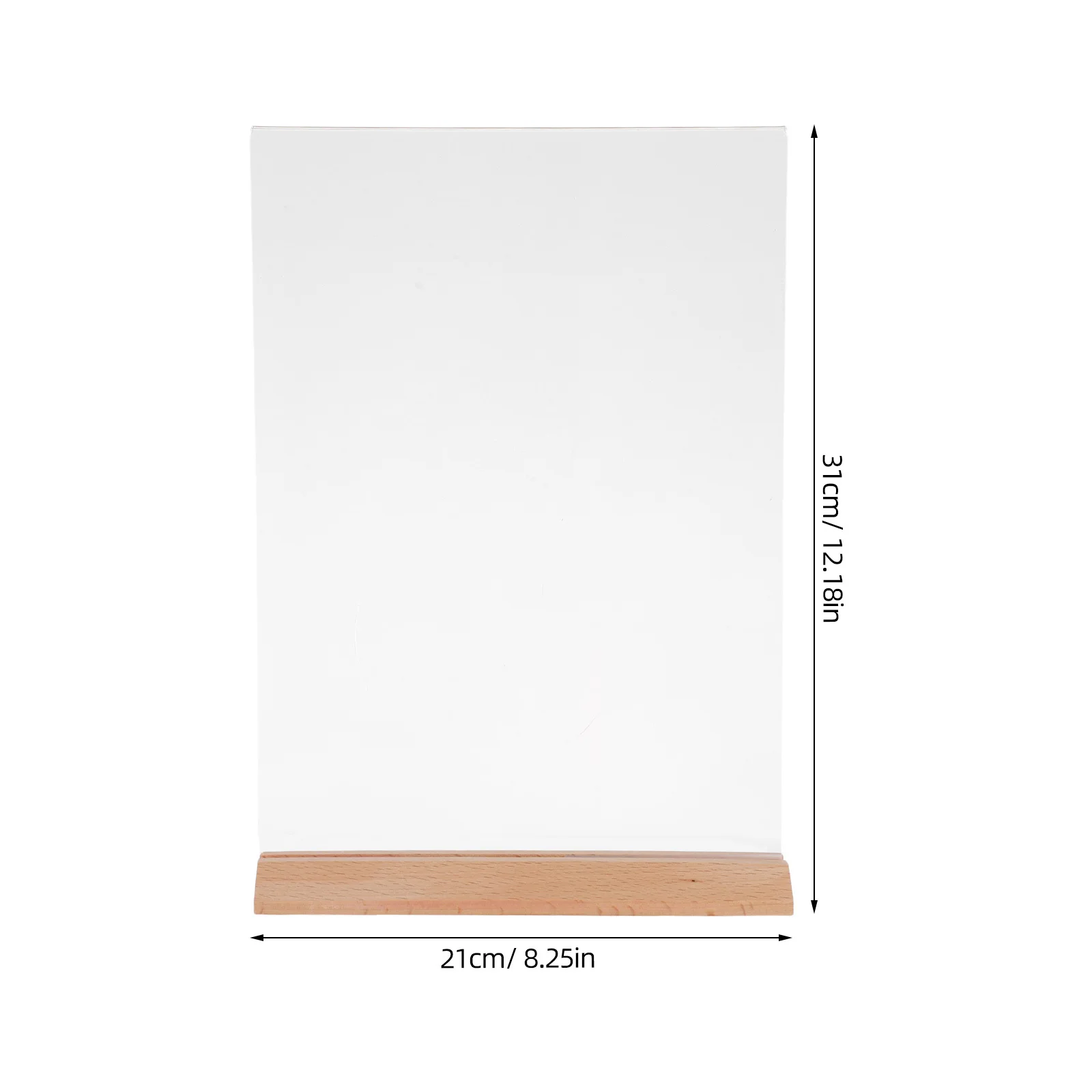 3 قطعة إطار صور شفاف عرض 12.18x8.25 بوصة قائمة قائمة قائمة قائمة فريد على شكل تصميم مكتب حامل تسجيل للمكتب