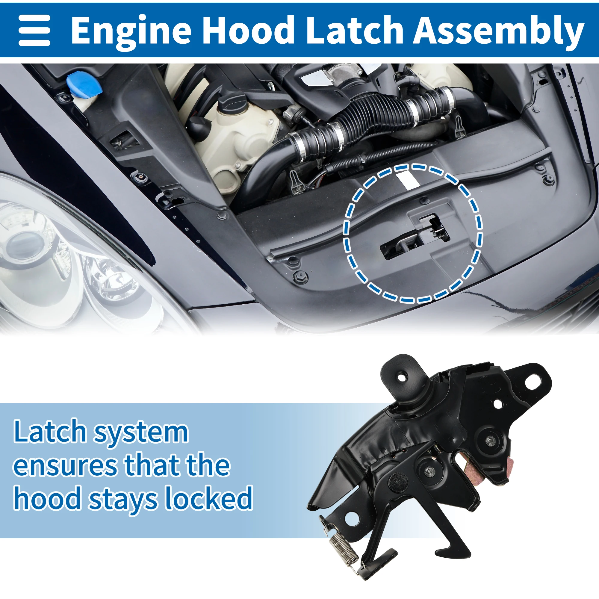 

Защелка капота в сборе для Toyota 4Runner 1996-2002, выпуск замка защелки капота двигателя No 5351035170 1 шт.