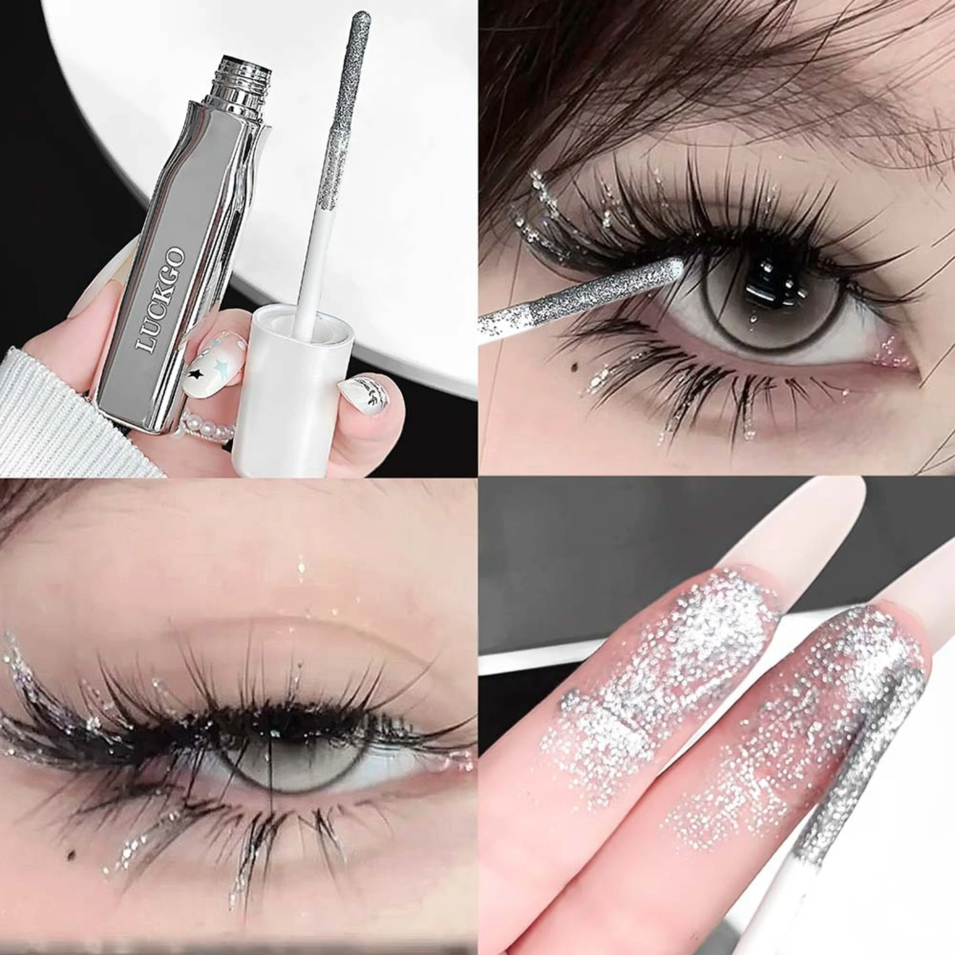 

Diamond light shiny light mascara burst shiny broken diamond easy to apply long-lasting not easy to agglomerate makeup