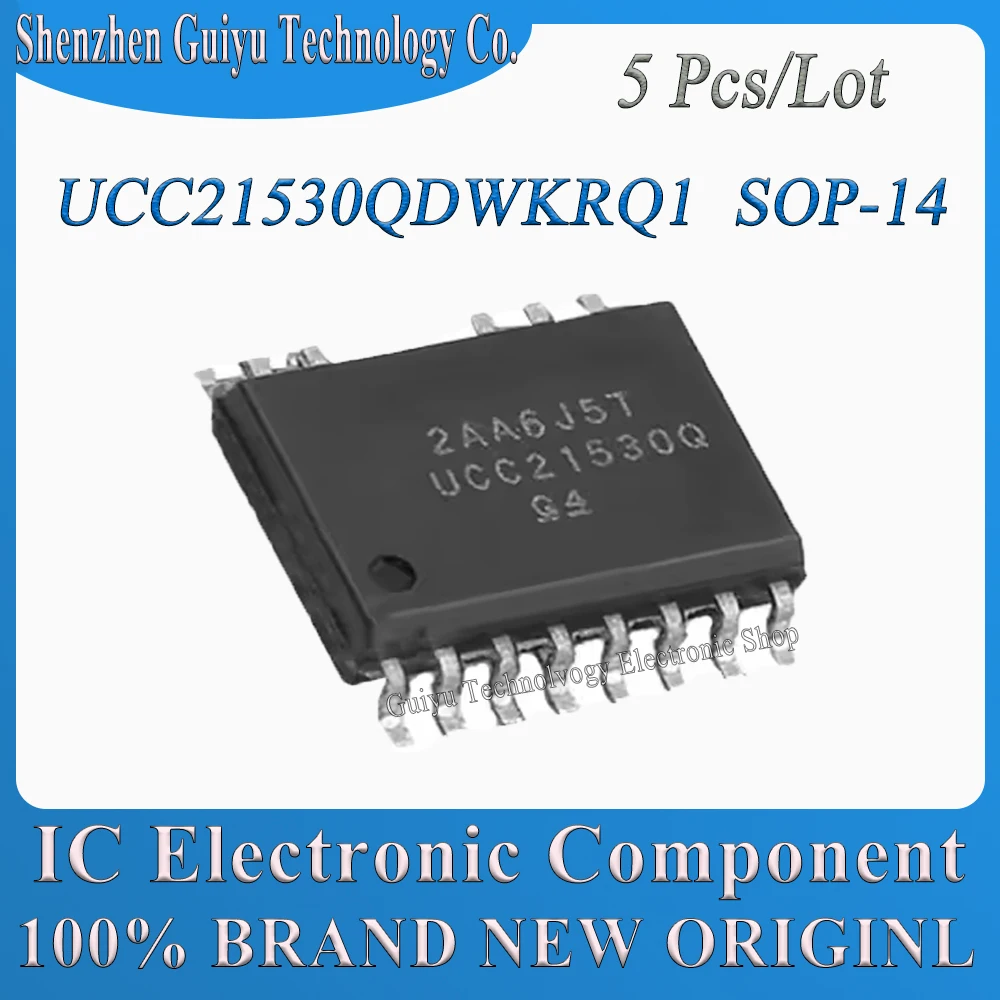 5 Pcs/Lot UCC21530QDWKRQ1 UCC21530QDWKR UCC21530QDW UCC21530QD UCC21530Q UCC21530 SOP-14 IC Chip