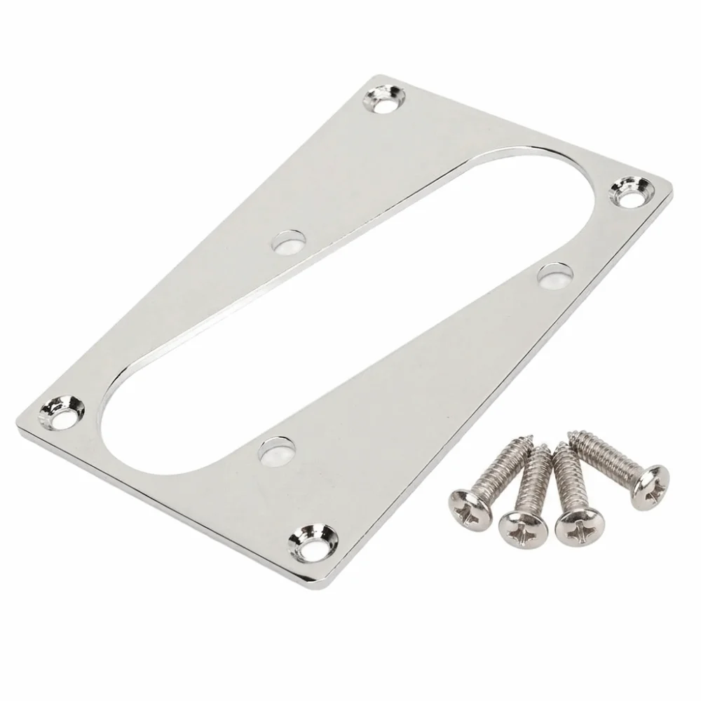 Durable Metal Bridge Pickup Plate Silver Electric Guitar Pickup Ring Single Coil Pickup Frame For Telecaster Guitars