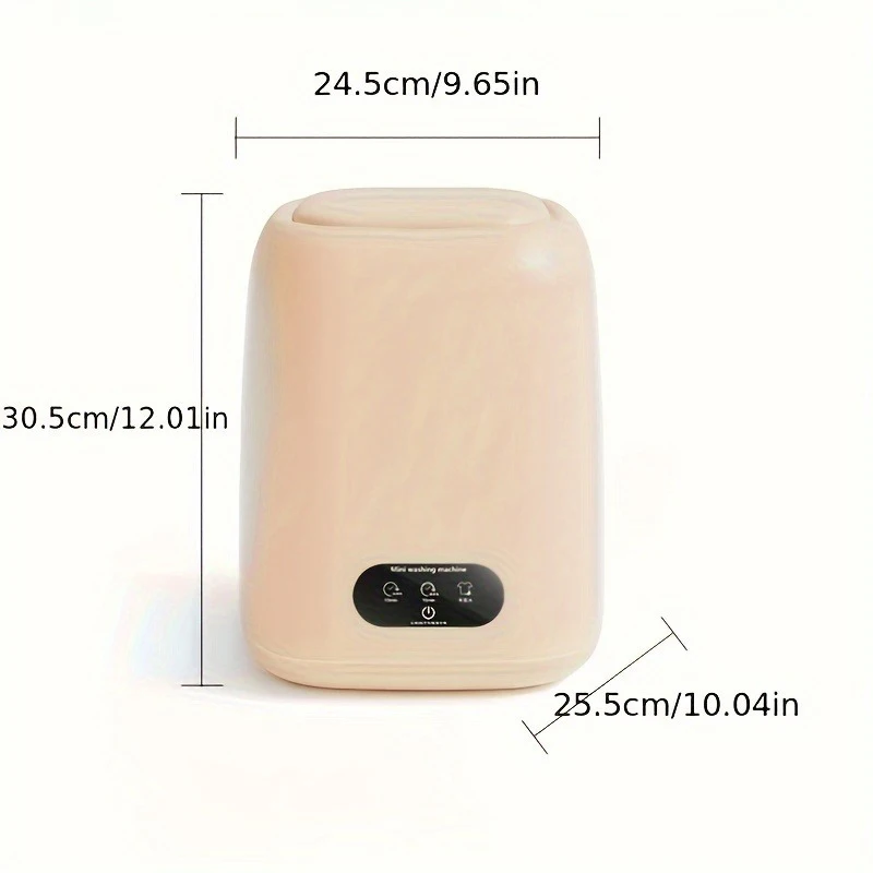 Компактная стиральная машина 9 л, 3-скоростная, регулируемая, с обезвоживающим барабаном для нижнего белья, носков, детской одежды, мини-стиральная машина