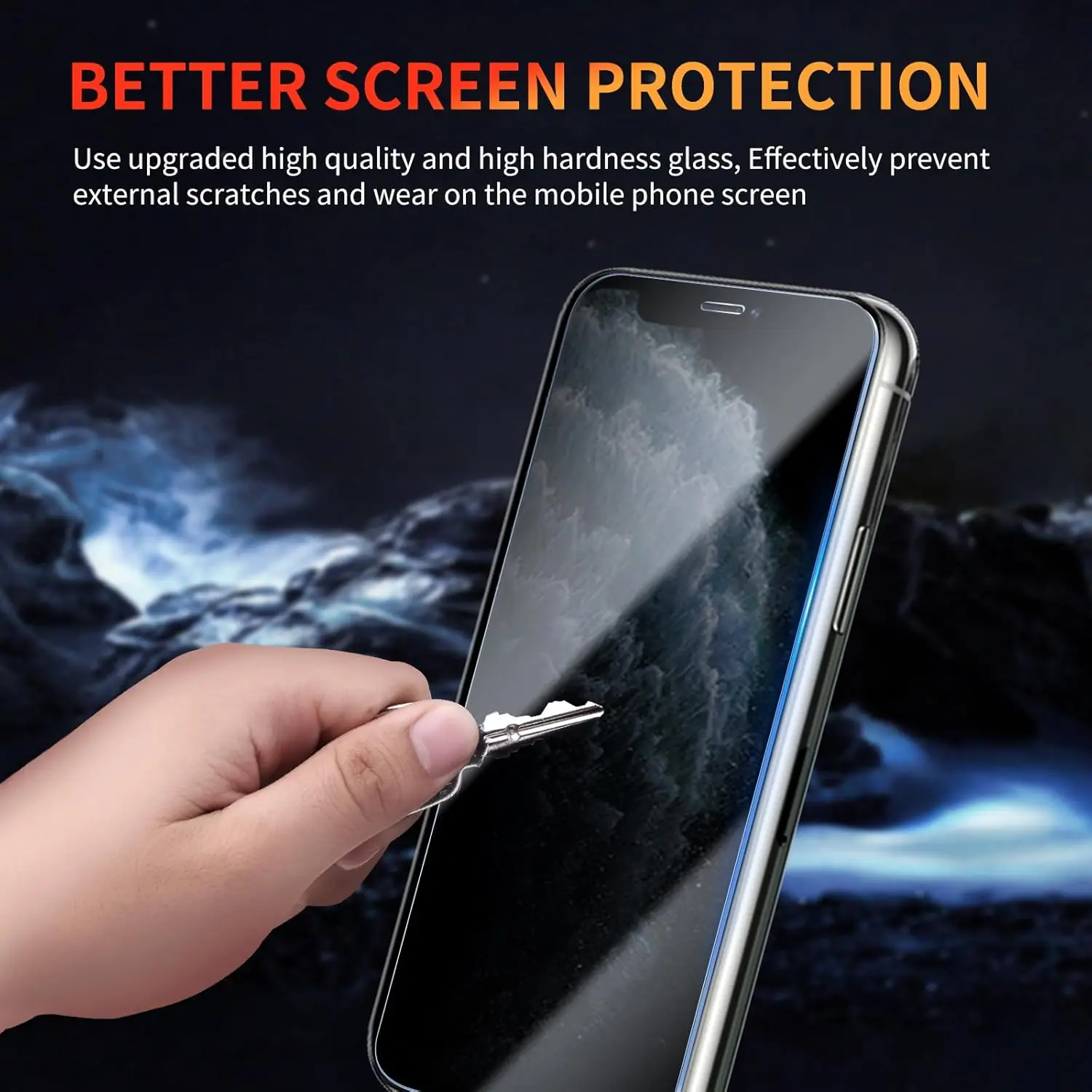 3 قطع 9H زجاج مقسى مضاد للتجسس لهاتف iPhone 11 Pro Max واقي شاشة الخصوصية