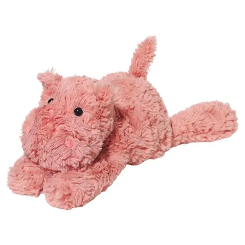 Hippo Plush Toy Adorable Plush Toy Cute Stuffed Animals Sleeping Companion Soft Pillow Adorable Doll For Girls Boys Home Car Bed