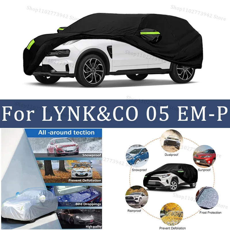 

For LYNK&CO 05 EM-P Car Cover Full Covers with Reflective Strip Dustproof UV Scratch-Resistant Sunscreen Protective cover