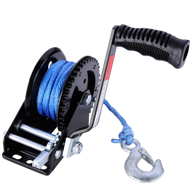 Manual Hand Winch For Pulling Trailer Winch 600LBs 270kgs Portable Winch