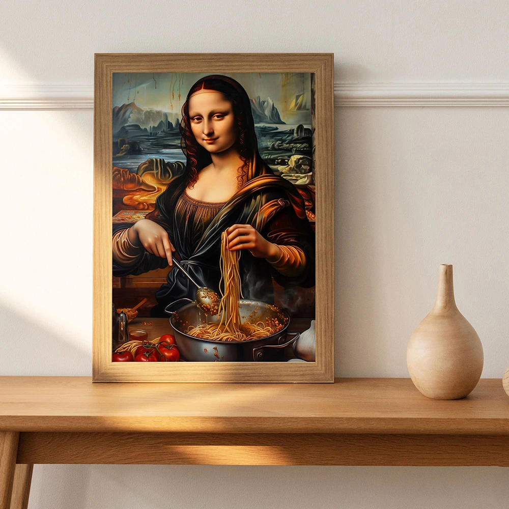 Funny Mona Lisa With Cooking I - Home Cooking In Italian recension och pris