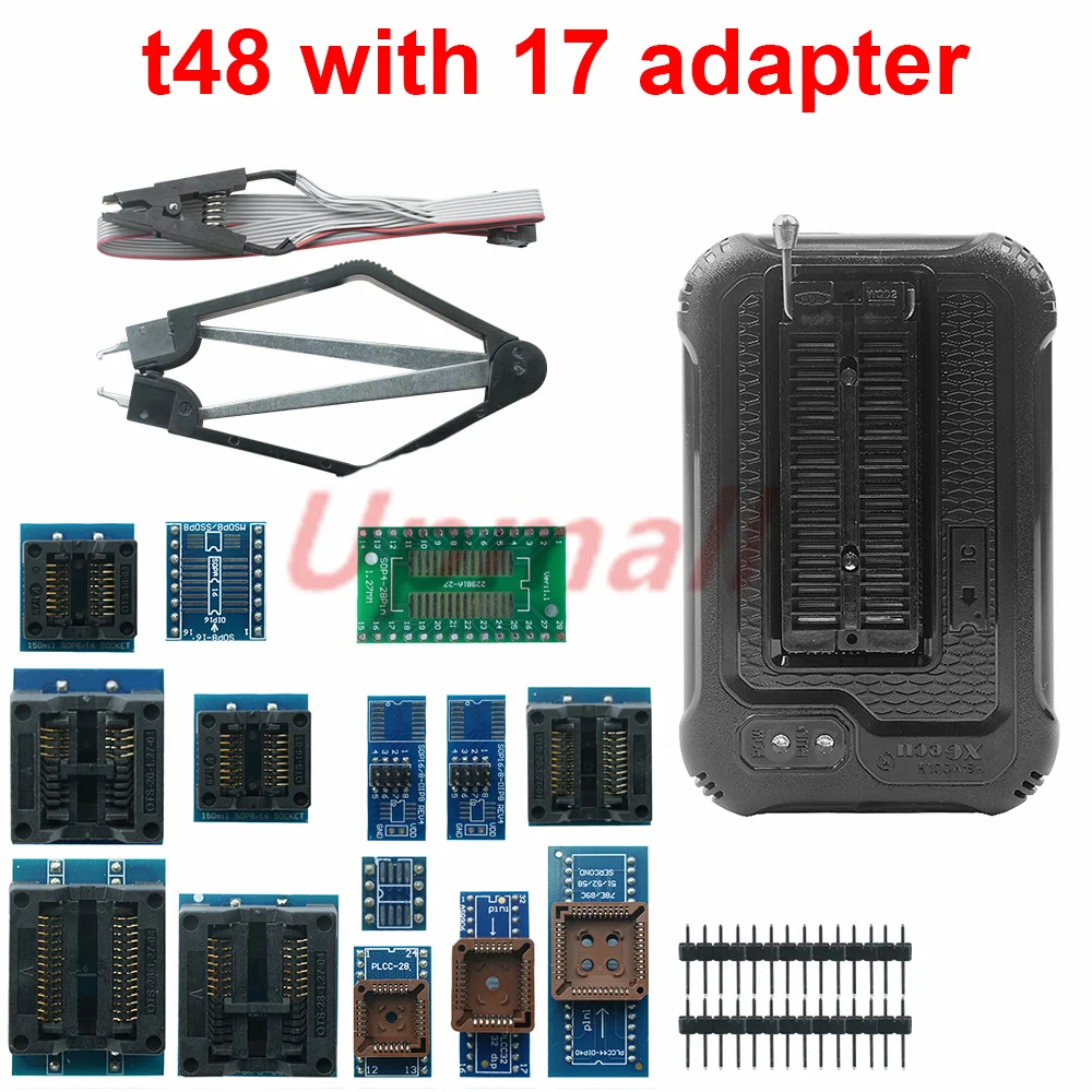 Imagem -02 - Programador Conjunto Completo Suporta 28000 Mais Ics Spi Então Nand Flash Emmc Bga153 162 169 100 221 Tsop Sop Plcc Tsop Tl8663g Xgecu-t48