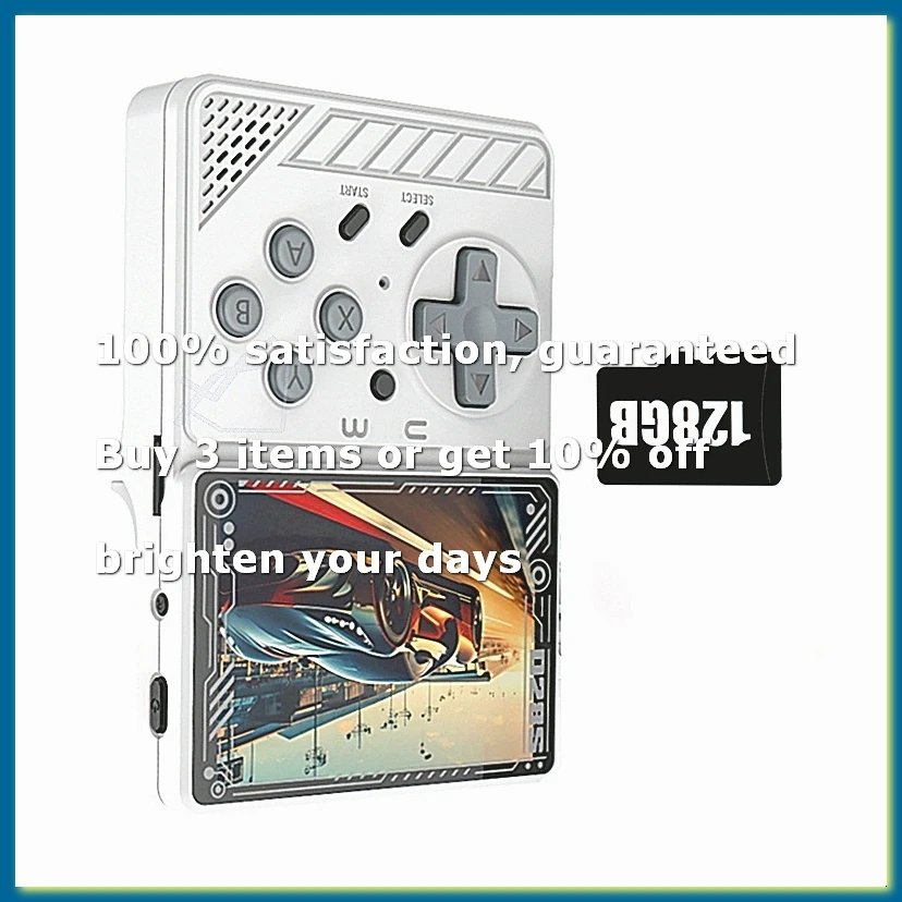 ●Mini Handheld Video Game Console 128GB+15,000 Games Pocket Retro Video Player for PS1 GB PSP Multiple Emulators A
