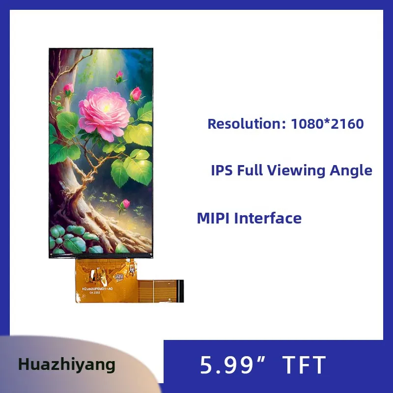 long-rectangle-599-inch-tft-liquid-crystal-display-ultra-high-defn-resolution-080260-color-screen-mipi-interface-lcm