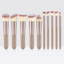 10PCs Minin Makeup Brush Set Cosmetict Makeup For Face Make Up Tools Women Beauty Professional Foundation Blush Eyeshadow